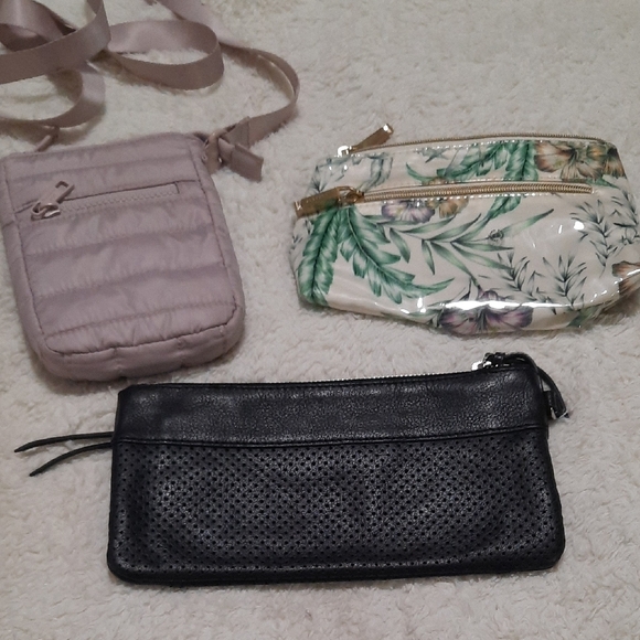 Black Perforated Leather Clutch - Picture 2 of 12